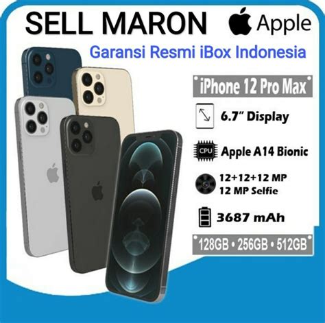 Jual Iphone 12 Pro Max 256gb Resmi Ibox Indonesia Tam Di Lapak