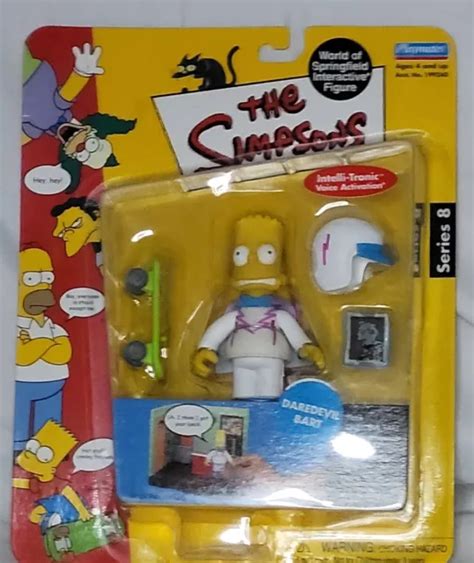 Playmates The Simpsons Daredevil Bart Figure World Of Springfield Series 8 Nip 1495 Picclick
