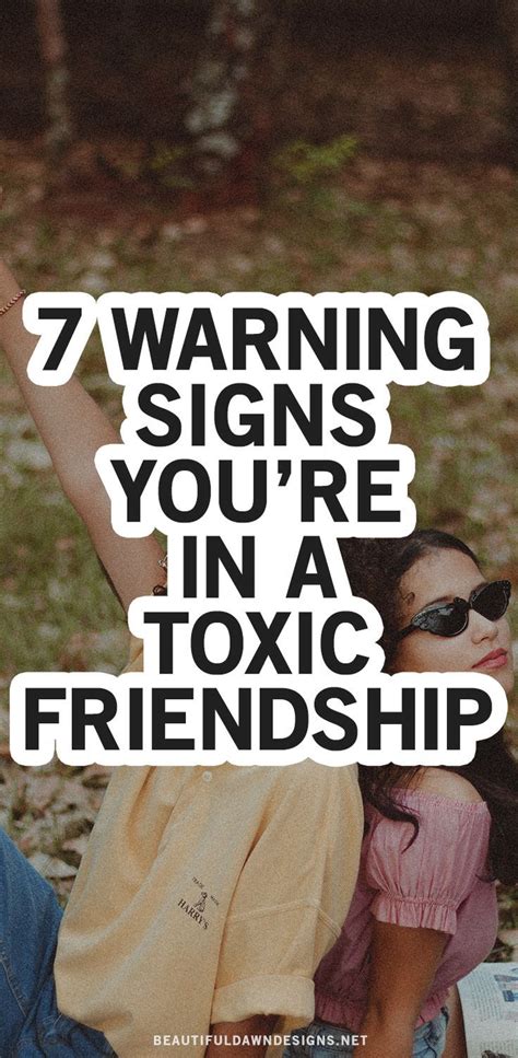 Bad Friendship Friendship Signs Toxic Friendships Pain Quotes