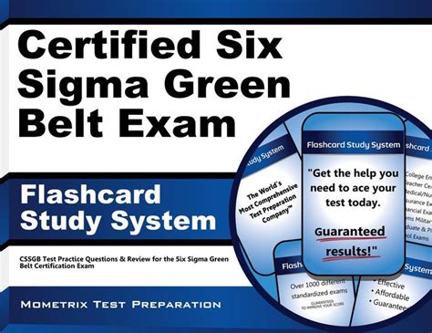 Certified Six Sigma Green Belt Exam Flashcard Study System By CSSGB