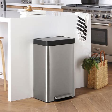 If budget is your primary concern, go for this basic yet reliable rubbermaid trash can. Kohler Stainless Steel 13 gal. Step Trash Can | The ...