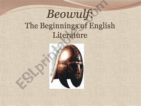 Esl English Powerpoints Beowulf And Anglo Saxon