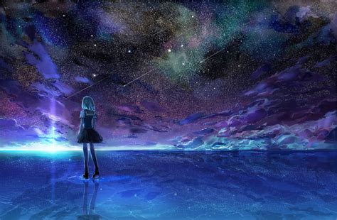 Share More Than Anime Night Sky Wallpaper Latest Tdesign Edu Vn