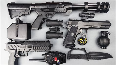 Toy Guns Toys Realistic Heavy Machine Gun Toy Pistol And Equipment