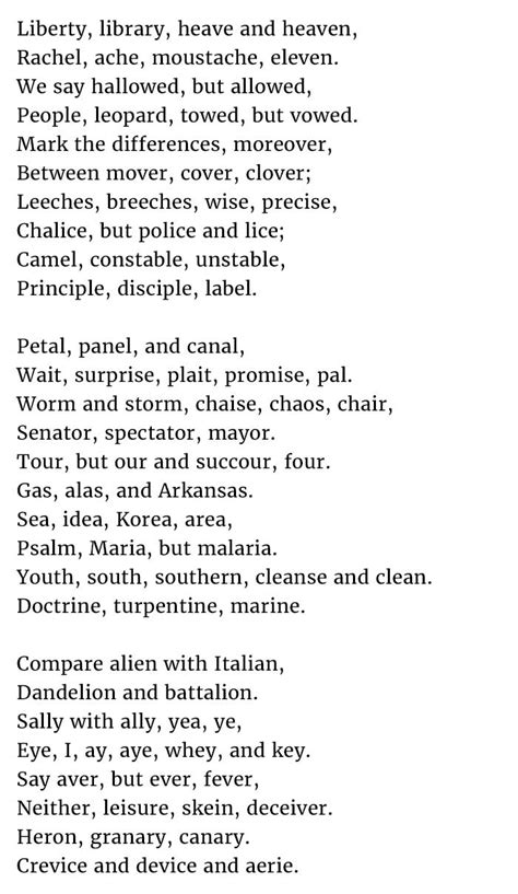 90% Of People Can't Pronounce This Whole Poem. You Have To Try It.