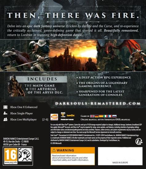 Dark Souls Remastered Xbox One Filmgame