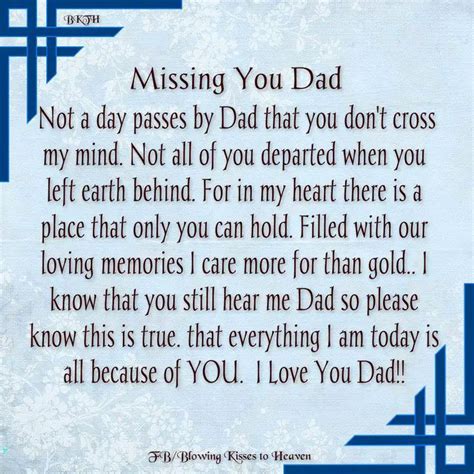I Miss You Daddy Poems