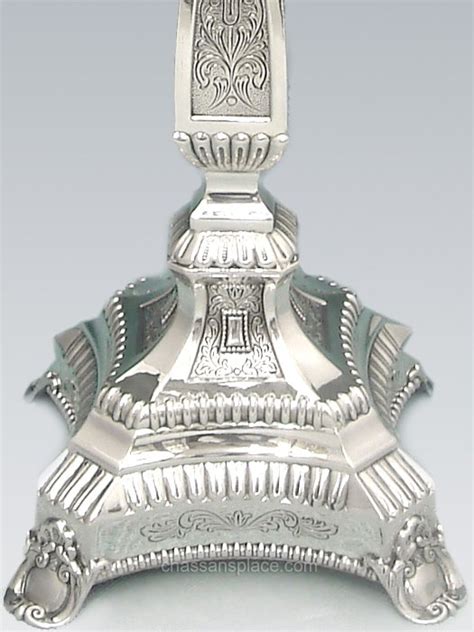 Masoret Rambam Chabad Sterling Silver Menorah 22 The Chassans Place