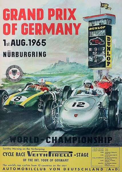 Poster Print Of Poster German Grand Prix Nurburgring Race Track