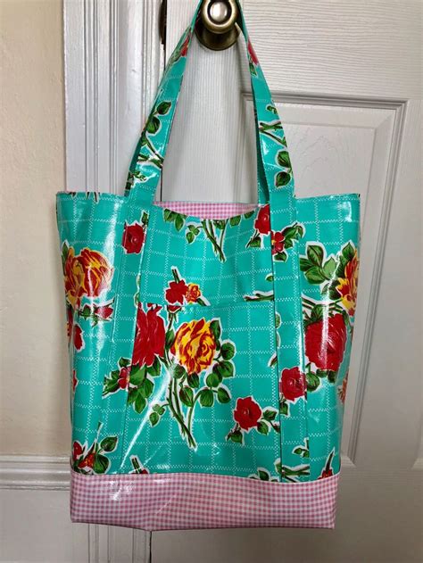 Oilcloth Beach Bag By Ladyloft On Etsy Https Etsy Com Listing
