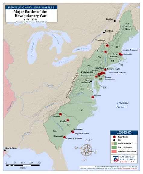 Overview Of The American Revolutionary War American Battlefield Trust