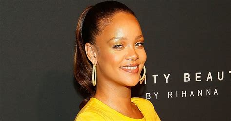 Rihanna Wears Yellow Oscar De La Renta To Fenty Beauty Launch Party