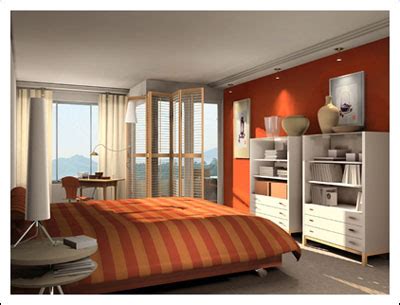 Orange bedroom interior designs are not among the most popular ideas when it comes to decorating this special and private room in the home. modern house: Images of modern orange bedroom decoration ideas
