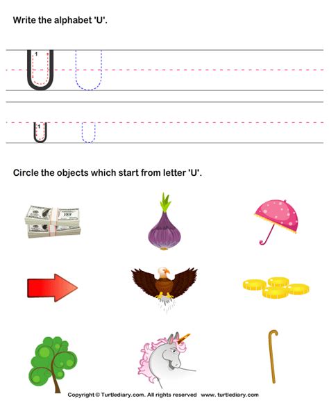 Find words beginning with u. Identify Words That Start With U Worksheet - Turtle Diary