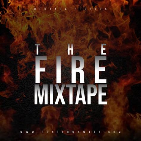 Copy Of Fire Mixtape Video Instagram Cd Cover Postermywall