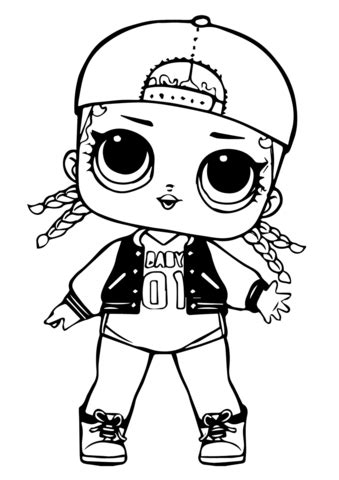 LOL Doll MC Swag coloring page | Free Printable Coloring Pages