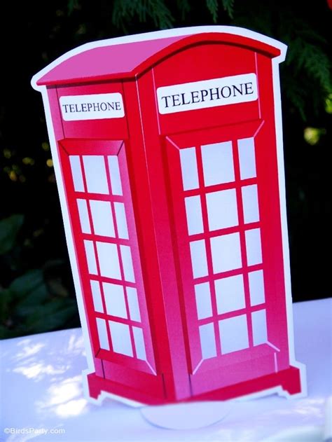 London Inspired Uk British Themed Party Ideas With Diy Decorations And