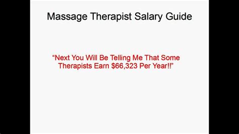 Massage Therapist Salary Youtube