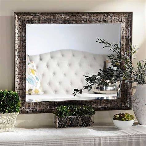 Maybe you would like to learn more about one of these? Black Mosaic Framed Mirror, 28x34 in. | Kirklands