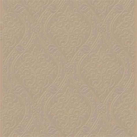 Graham And Brown Oxford 56 Sq Ft Gold Vinyl Textured Damask Wallpaper In