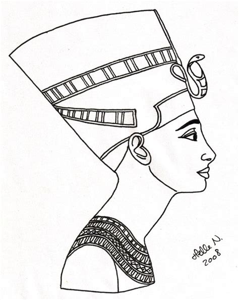 Queen Nefertiti Coloring Pages At Free Printable Colorings Pages To Print And