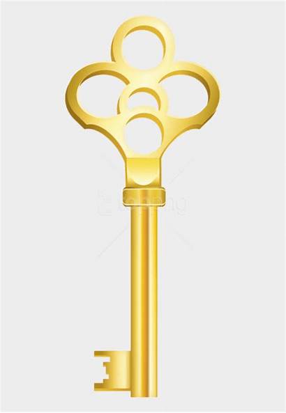 Key Golden Gold Clipart Transparent Keys Jing