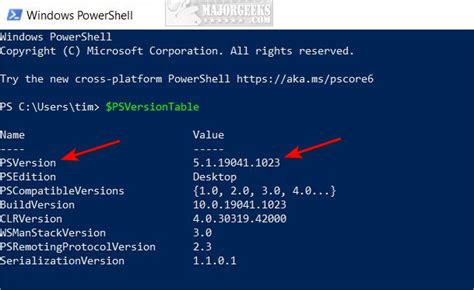 How To Check Your Powershell Version In Windows 10 And 11 Majorgeeks