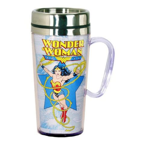 Dc Comics Wonder Woman Insulated Travel Mug Multi Colored Walmart