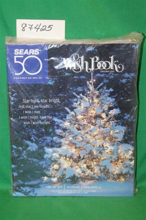 Sears Christmas Wish Book 2003 Canada Catalog By Sears Roebuck As New