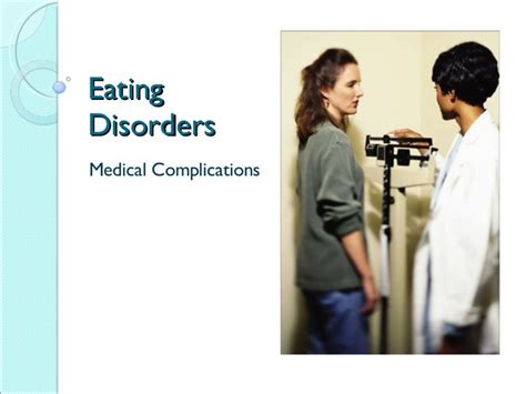 medical complications associated with eating disorders