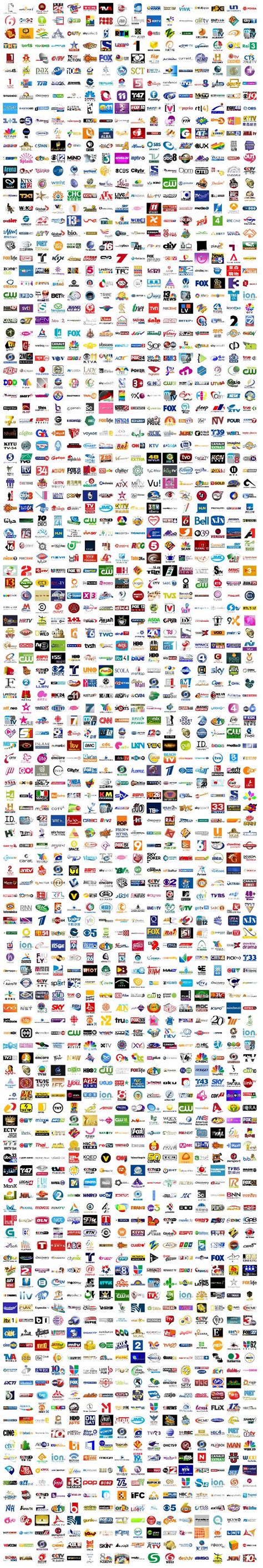 Of course, because some channels. What 9,000 TV Channel Logos Looks Like | CableTV.com