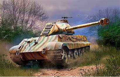 Ww2 Tank Wallpapers Tiger Ii War Painting
