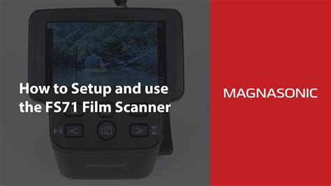 How To Set Up And Use The Magnasonic Fs71 24mp Film Scanner Youtube