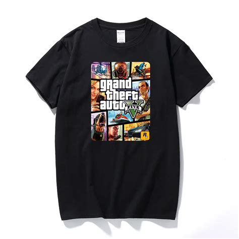 Grand Theft Auto Game Gta 5 Summer T Shirts Cool And Gta5 Men T Shirt