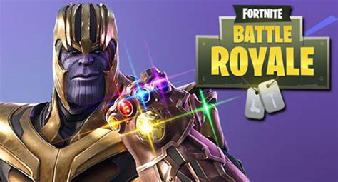Fornite X Marvel Thanos Prend Part Au Battle Royale