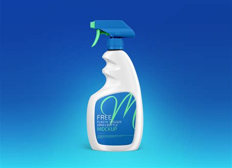 Download Free Plastic Trigger Spray Bottle Label Mockup PSD - Good ...