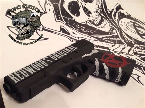 Glock 19 With Custom Sons Of Anarchy Samcro Themed Cerakote Guns