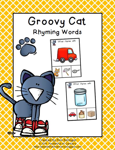 Groovy Cat Rhyming Game Kindergarten Fun Rhyming Games Phonics