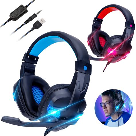 35mm Wired Gaming Headset Stereo Headphones For Ps4 Xbox One Nintendo