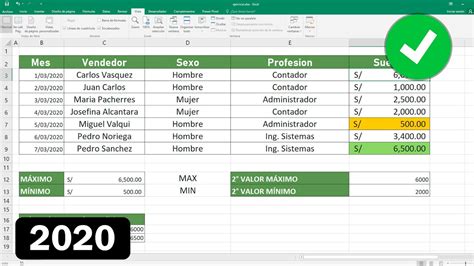 Como Sacar El Maximo De Una Columna En Excel Company Salaries 2023