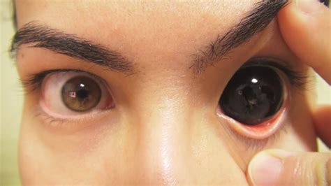Black Contact Lenses Full Eye