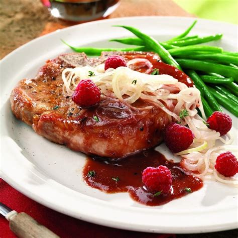 44 healthy pork chop dinners you can make tonight. Raspberry-Glazed Pork Chops with Pickled Onions Recipe - EatingWell