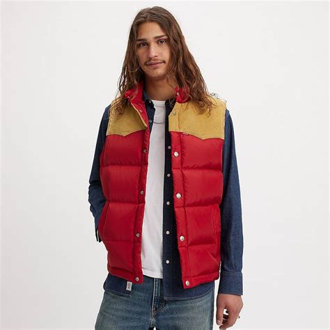 Western Super Puffer Vest Red Levis® Us