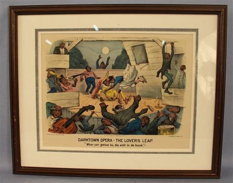 Darktown Print Currier And Ives Vintage Americana Currier And Ives
