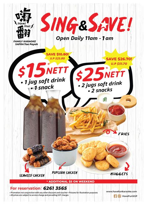 Toa Payoh Rates & Menu - HaveFun Karaoke