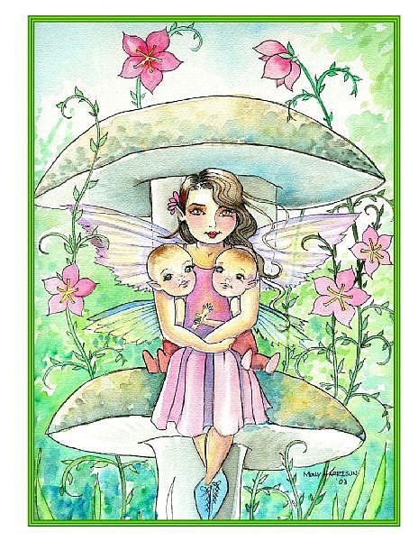 Fairy Twins Full By Molly Harrison From Gallery