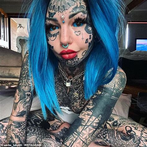 Amber Luke la donna più tatuata dAustralia