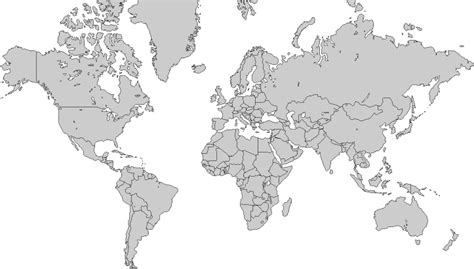 Plain World Map For Labeling And Coloring World Map Coloring Page