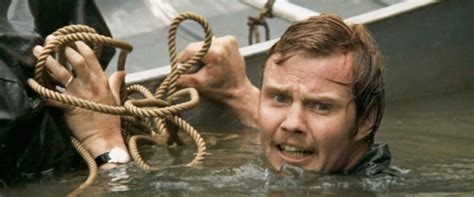 The end credits only show the cast and a notice of where the location of the film was shot and the special thanks, which rolls over a shot of ed and his wife laying down trying to sleep. Deliverance movie review & film summary (1972) | Roger Ebert