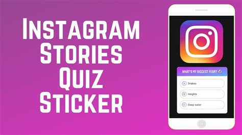 How To Use The New Quiz Sticker For Instagram Stories Youtube
